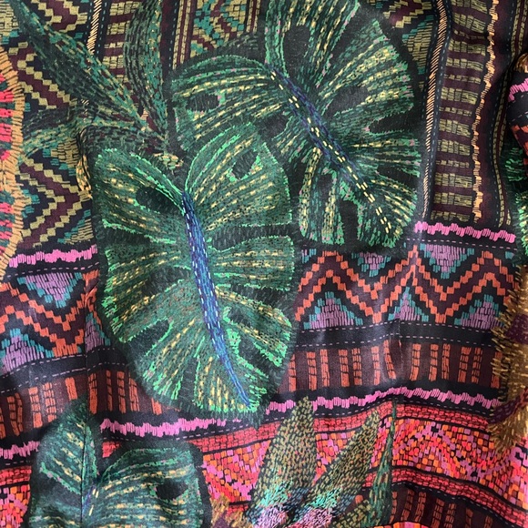 NWT Farm Rio Forest Tapestry Wrap Mini Dress - Size Medium - Picture 5 of 10